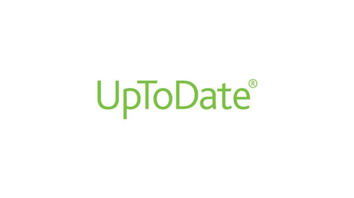 Graphic with the text UpToDate